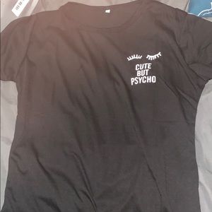 cute but psycho black shirt